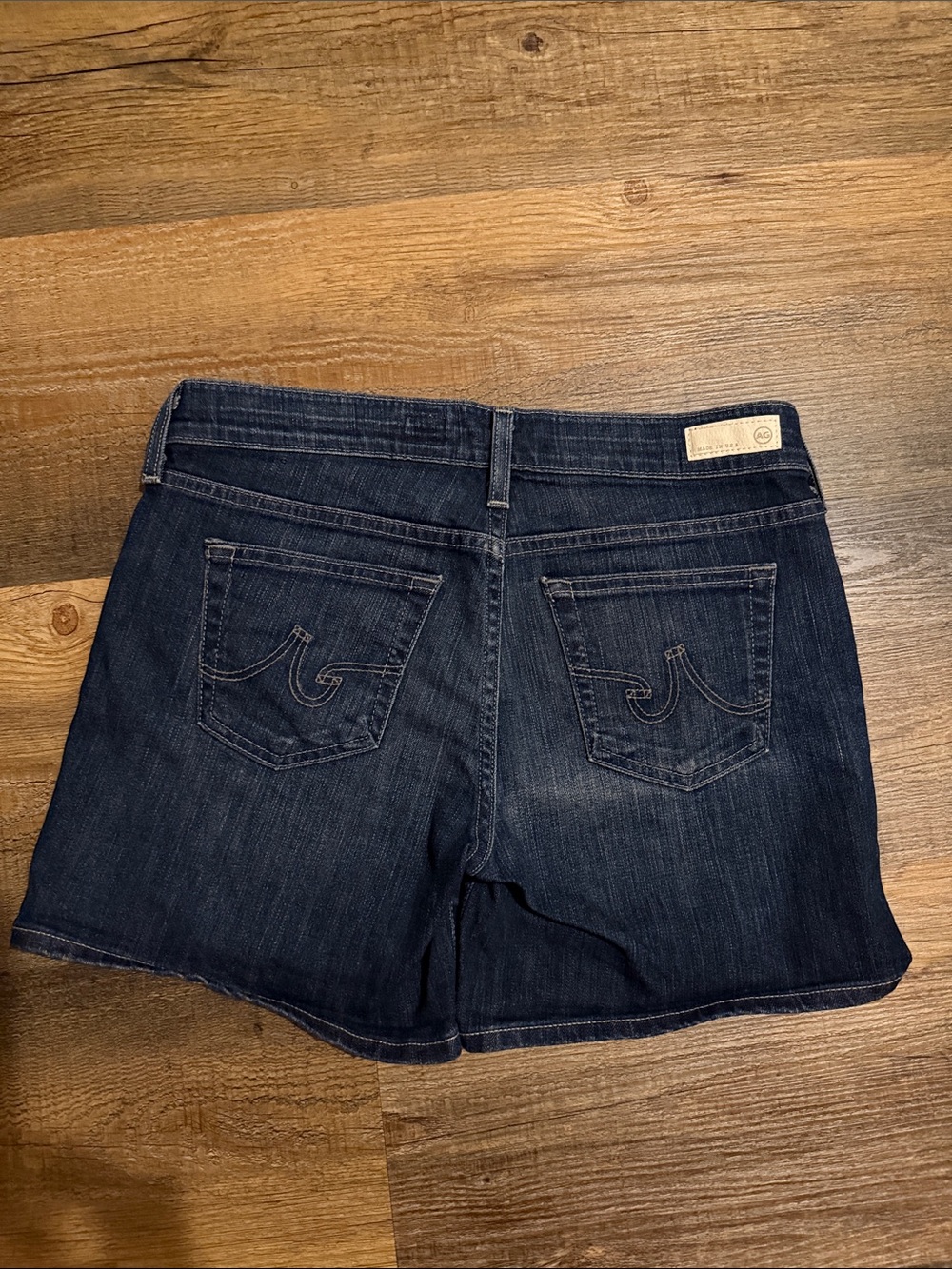 AG Dark Blue Jean Shorts
